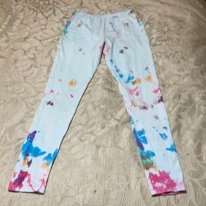 The Popular Store Girls SZ 12 Leggings Tye Died